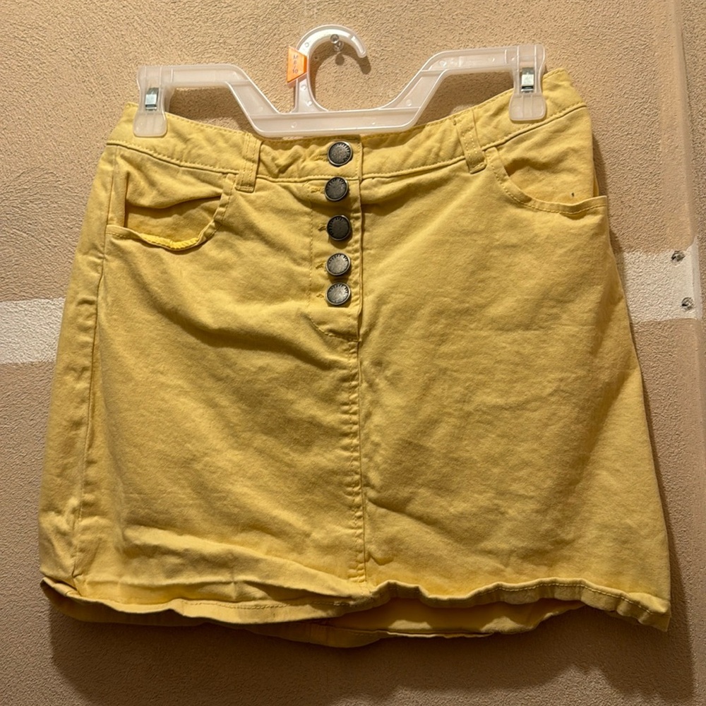 Yellow Jean skirt
